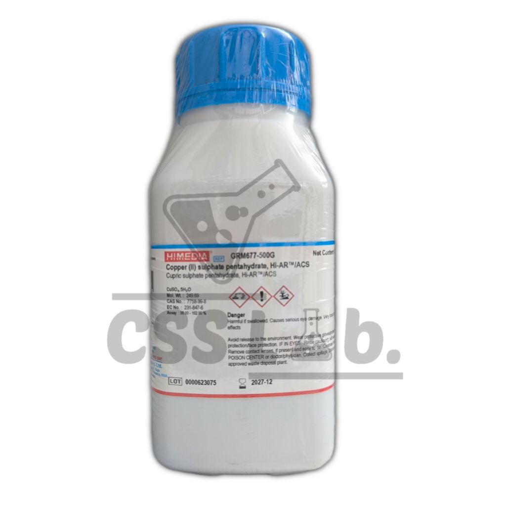 Copper II Sulfat pentahidrat | CuSO4.5H2O | AR Himedia Repack 25g
