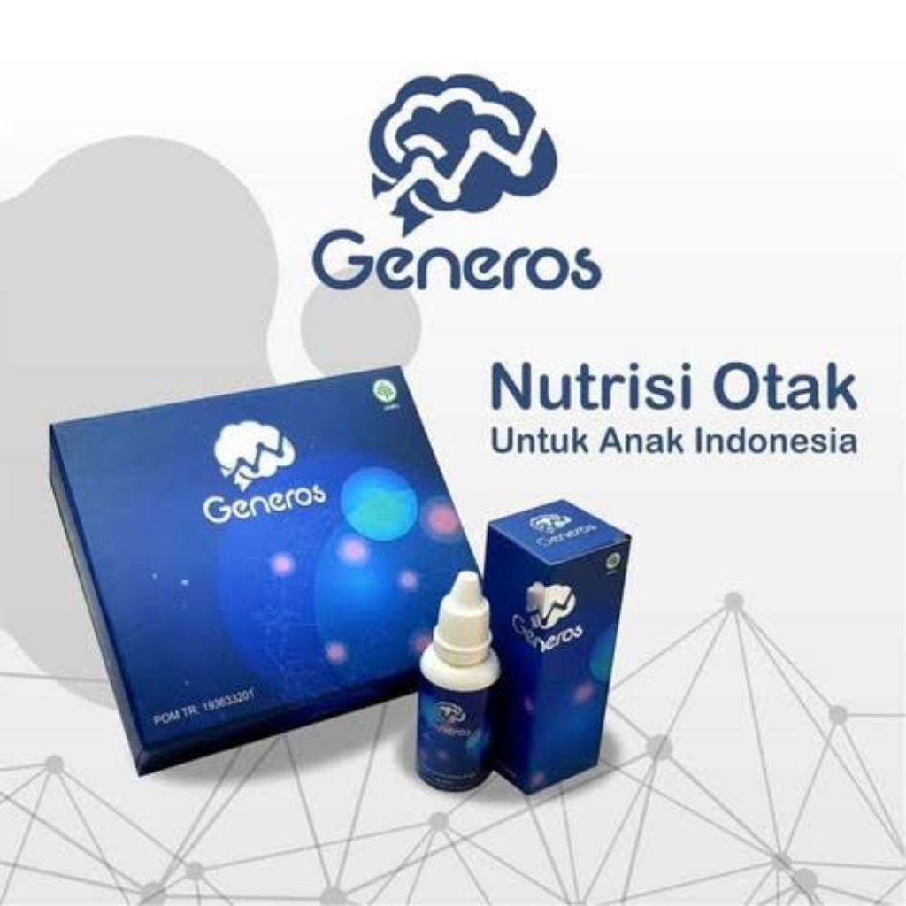 Generos 1 Box Isi 2 Botol Vitamin Mencerdaskan Otak Anak Atasi Telat Bicara Speech Delay Herbal BPOM