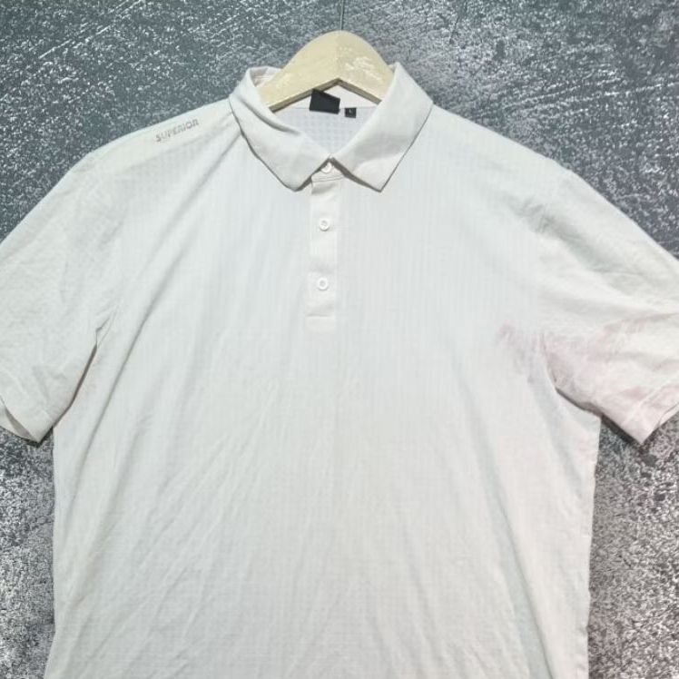 Superior Golf & Sport Men's Performance Polo Shirt – White (Size 105/L)