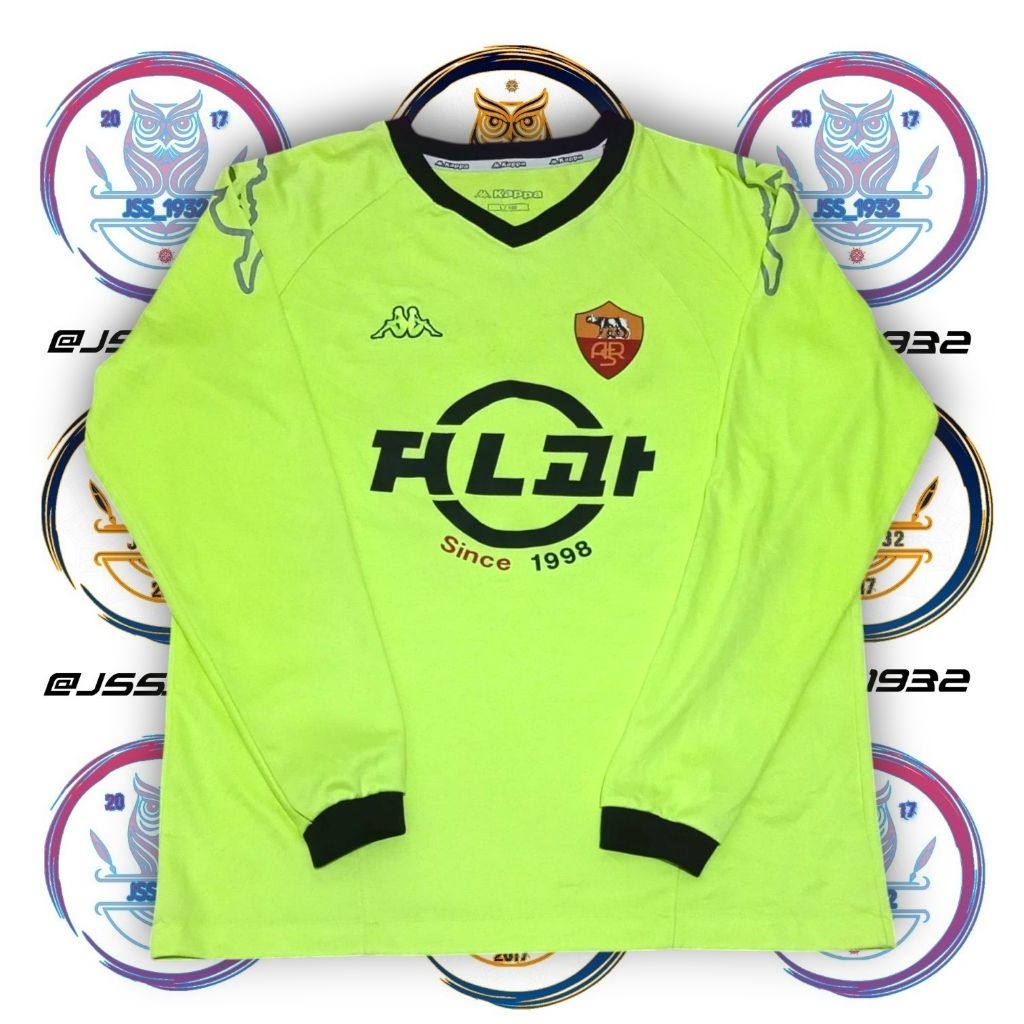 Jersey Bola AS ROMA Goalkeeper Kit 37 ORIGINAL Second Murah Retro Vintage Rare Outfit Atasan Fashion
