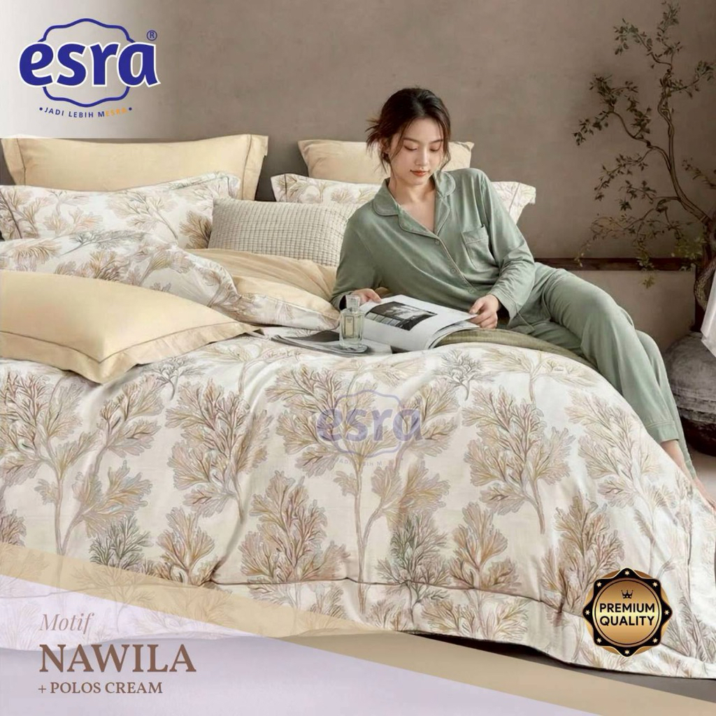 SPREI SET KATUN LOKAL PREMIUM MOTIF NAWILA