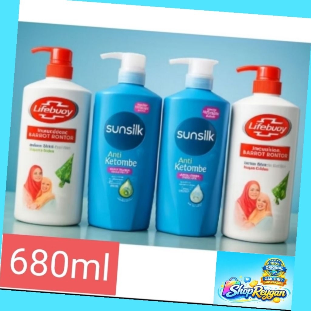 dijamin original (gk ori uang kembali)shampoo sunslik & livebouy 320ml,400ml,650ml, 680ml