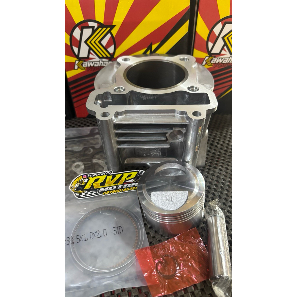 Blok Mio TDR 70mm 58mm Kawahara 58,5 Silinder Blok Tdr Mio Inner Blok Mio Ceramik Original TDR Racin