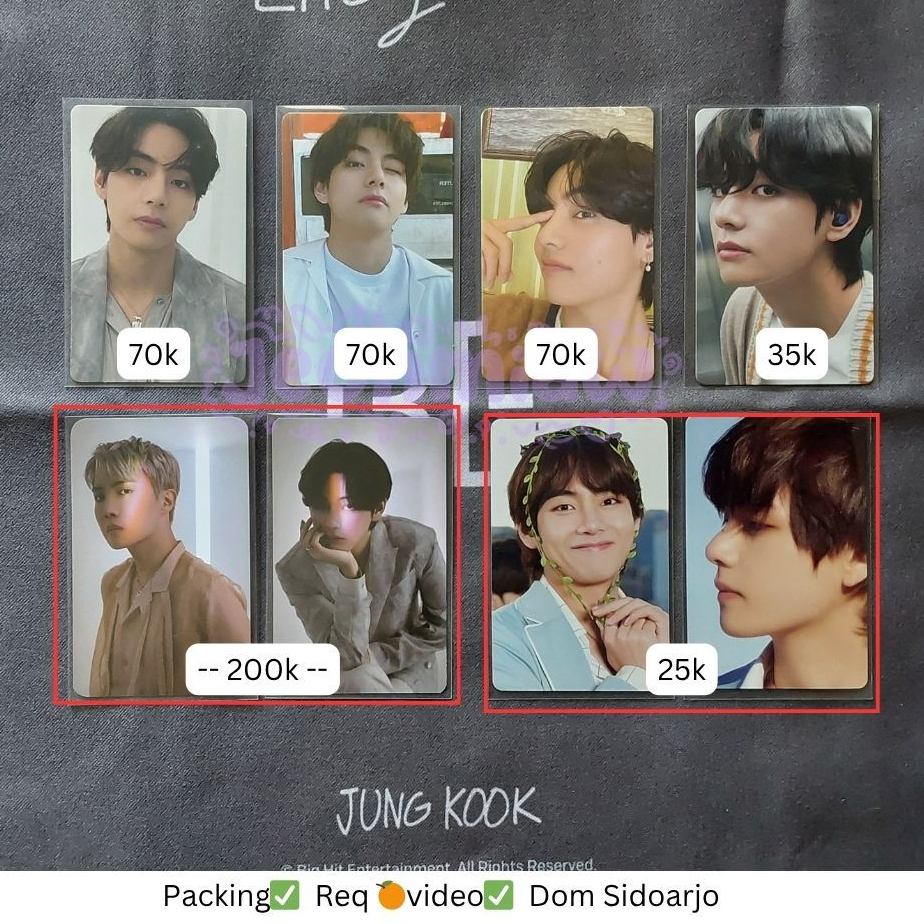 BTS PC PHOTOCARD TAEHYUNG V SLA SA PROOF COMPACT BUTTER SAMSONG LUCKY DRAW LD BE ESS