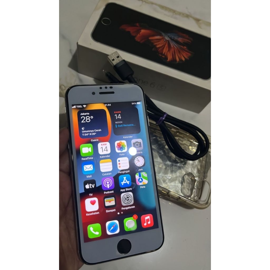 iphone 6s 16 gb silver inter second