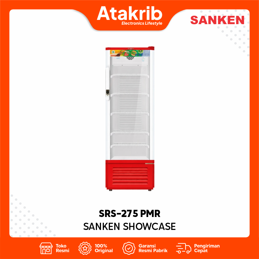 SANKEN SHOWCASE SRS-275 PMR Kapasitas 270 L
