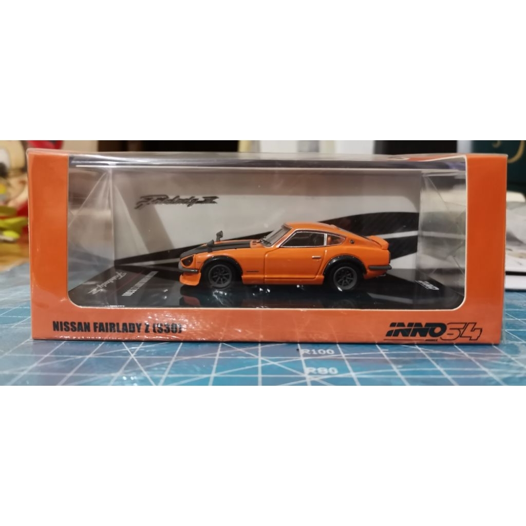 Inno64 Fairlady Z S30 Orange Carbon Hood