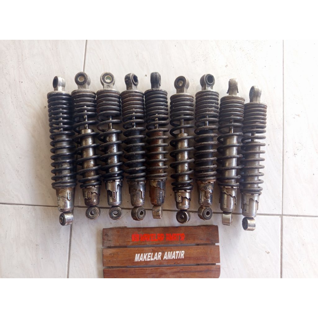 shock belakang megapro original copotan kondisi bocor (bahan service) sepasang
