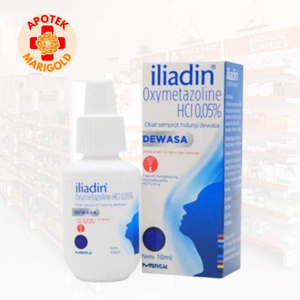 Illiadin Dewasa 10ml - Meredakan Sumbatan Hidung, Obat Semprot Hidung Dewasa