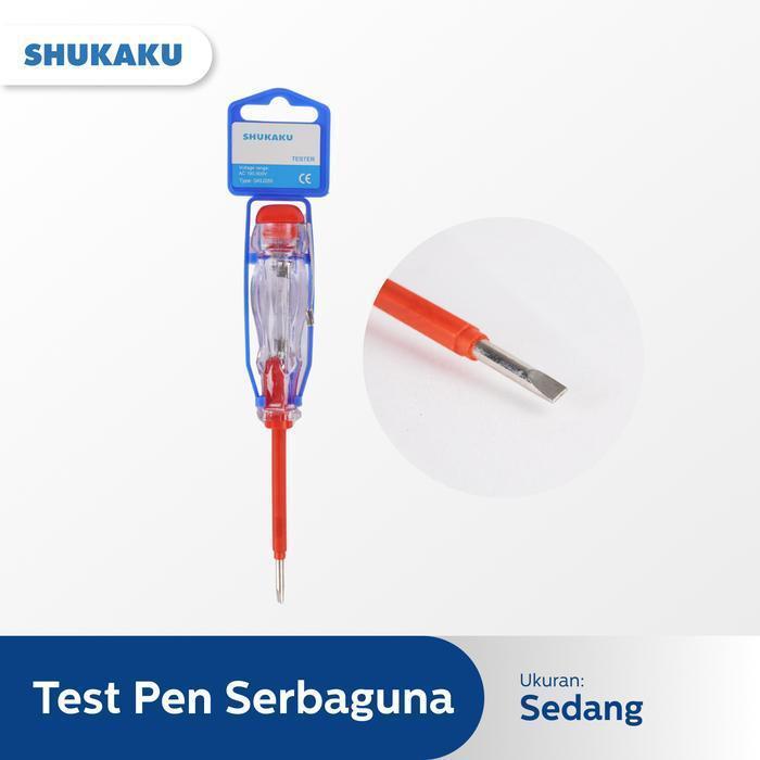 SKU289 Obeng Taspen Tespen Serba Guna Plus & Minus AC DC Listrik Alat Penguji Pendeteksi Listrik Dil