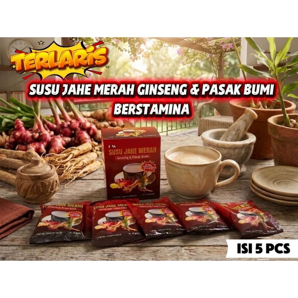 TERLARIS  SUSU JAHE MERAH GINSENG PASAK BUMI BERSTAMINA
