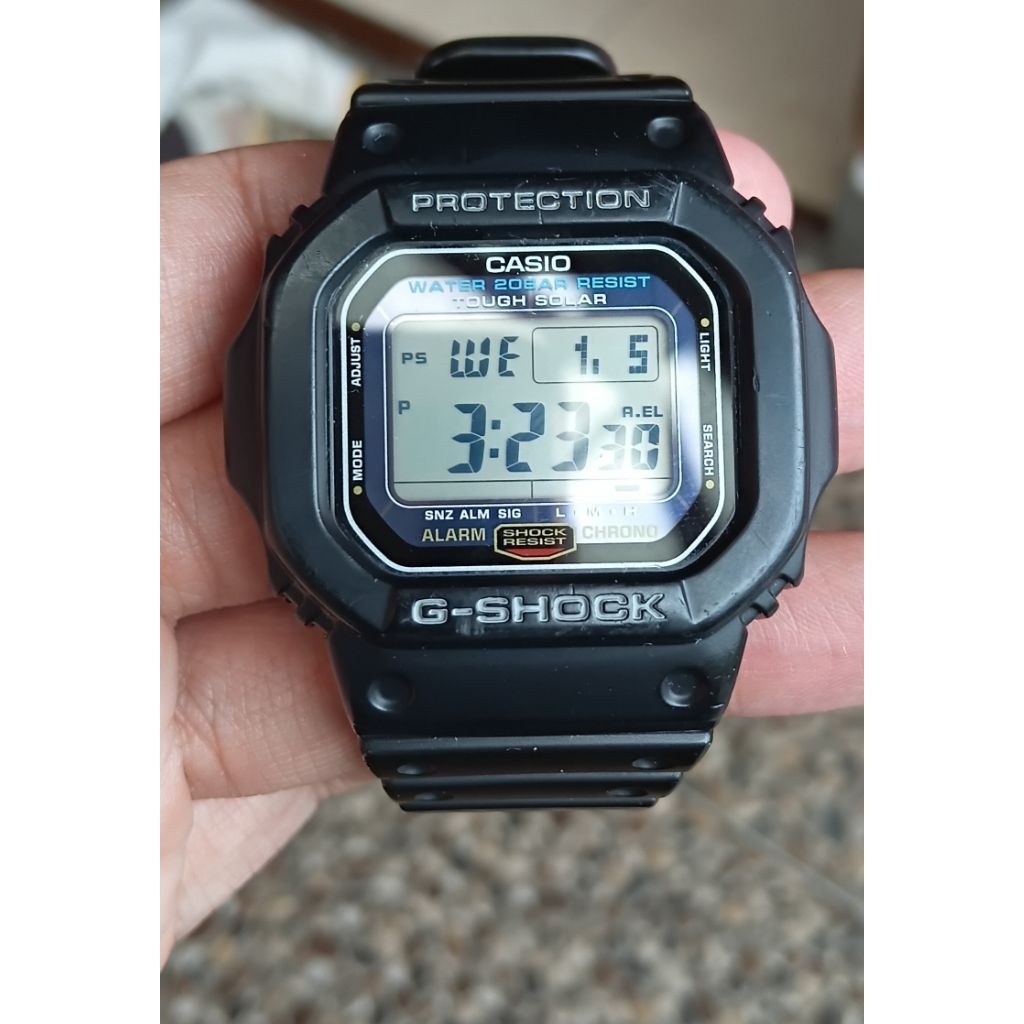 Casio G-Shock G-5600E Tough Solar Second/Bekas/Preloved