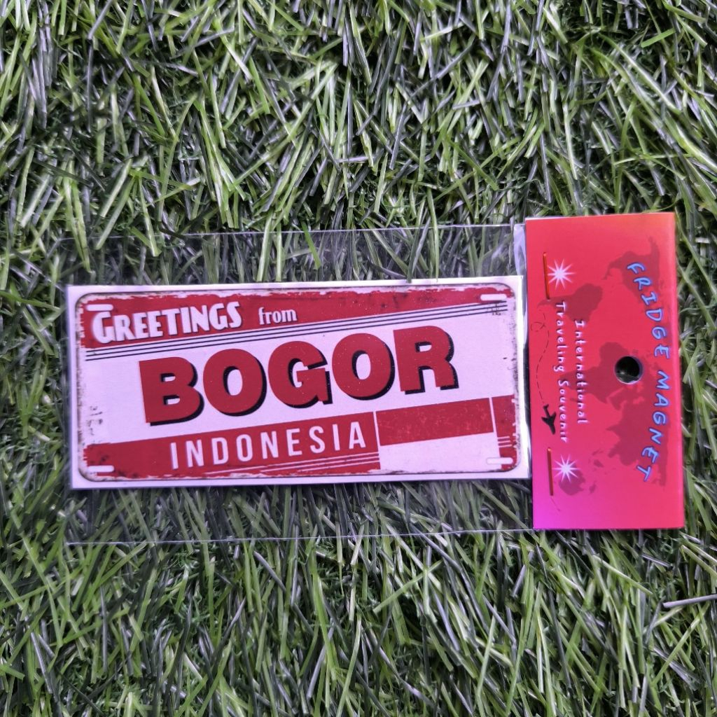 Magnet Tempelan Kulkas besi  Souvenir Oleh-Oleh Unik Bogor