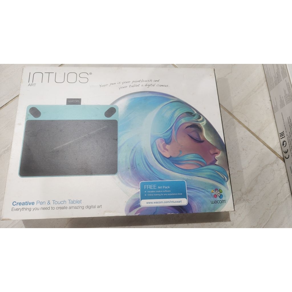 Wacom Intuos Art Mint Blue Creative Pen & Touch Tablet (CTH-490) - SECOND