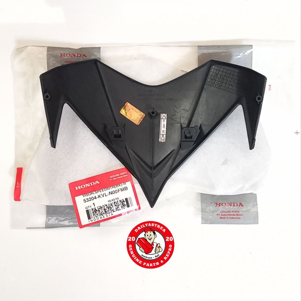 VISOR TOPI SPEEDOMETER BATOK LAMPU DEPAN HONDA SUPRA X 125 BATMAN ORIGINAL 53204-KVL-N00FMB