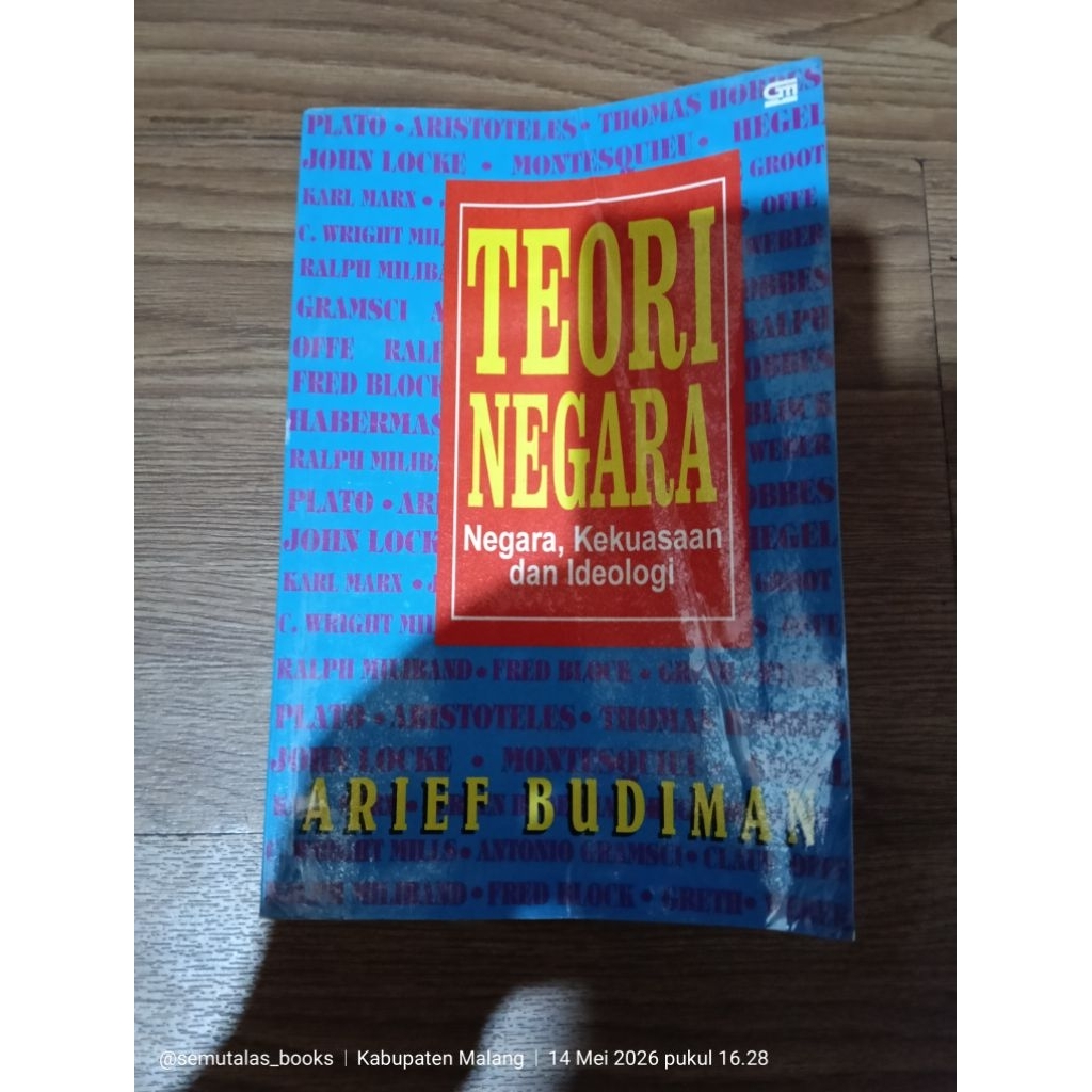 Arief Budiman Teori Negara; Negara, Kekuasaan dan Ideologi