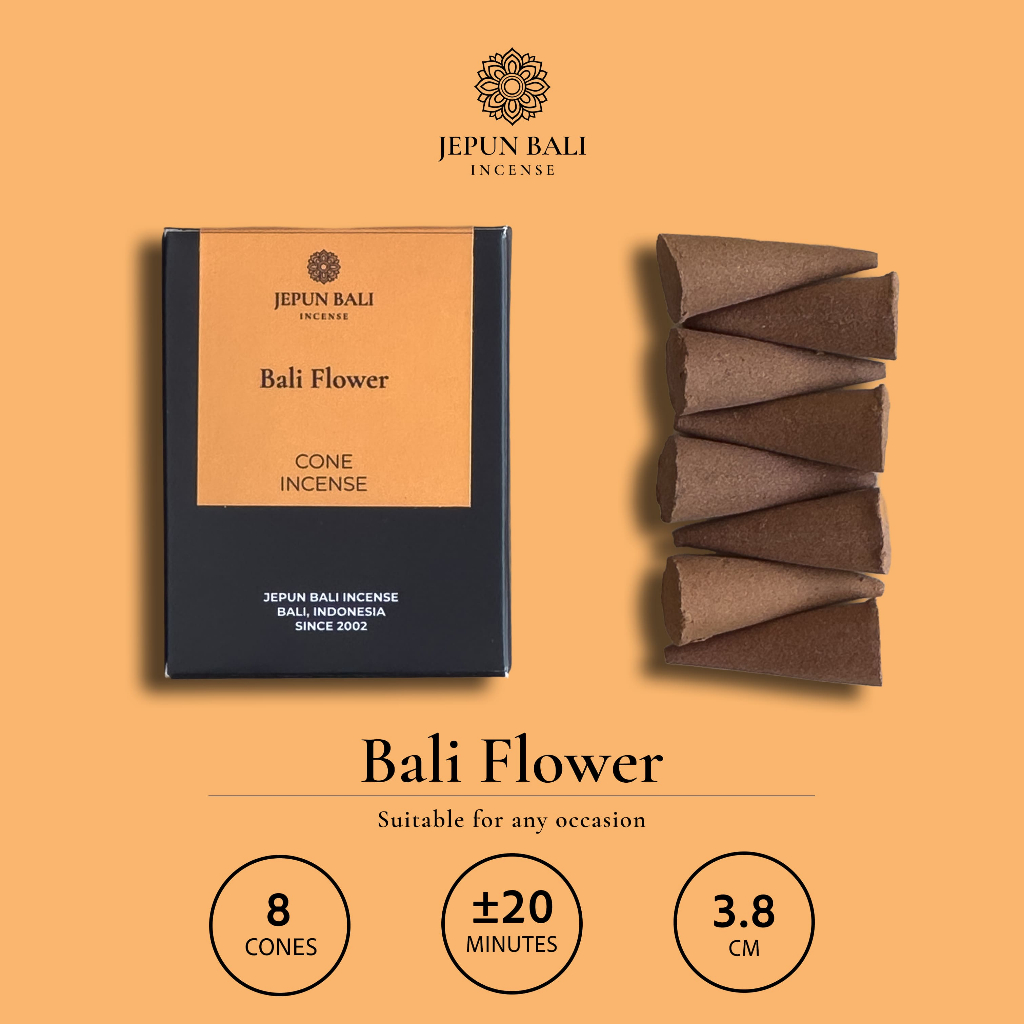 Dupa Kerucut Aromaterapi - Bali Flower - Jepun Bali Incense