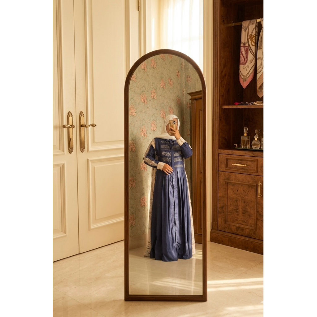 RIAMIRANDA|GAMIS DRESS NAVY BLUE EXCLUSIVE (PRELOVED)
