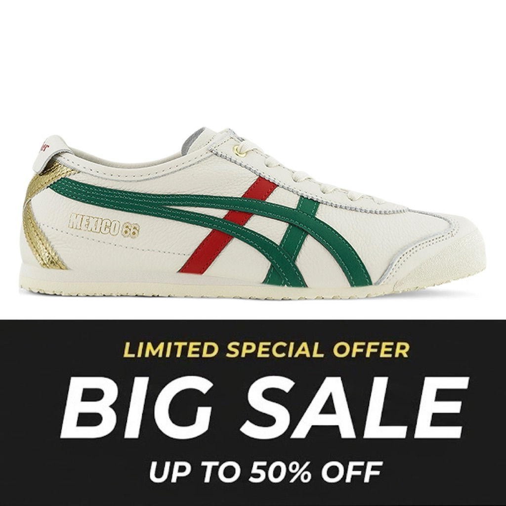 Onitsuka tiger mexico 66 ORIGINAL indo tali breech  green x gold // free paperbag & kaos kaki