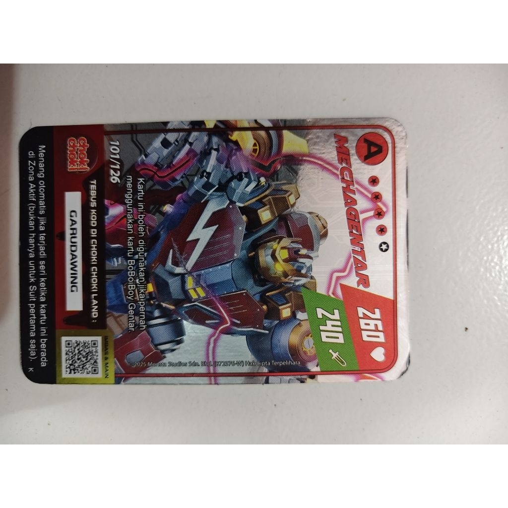 Kartu LANGKA boboiboy beliung SR - mecha gentar AR - kartu boboiboy monsta galaxy card - SR boboiboy