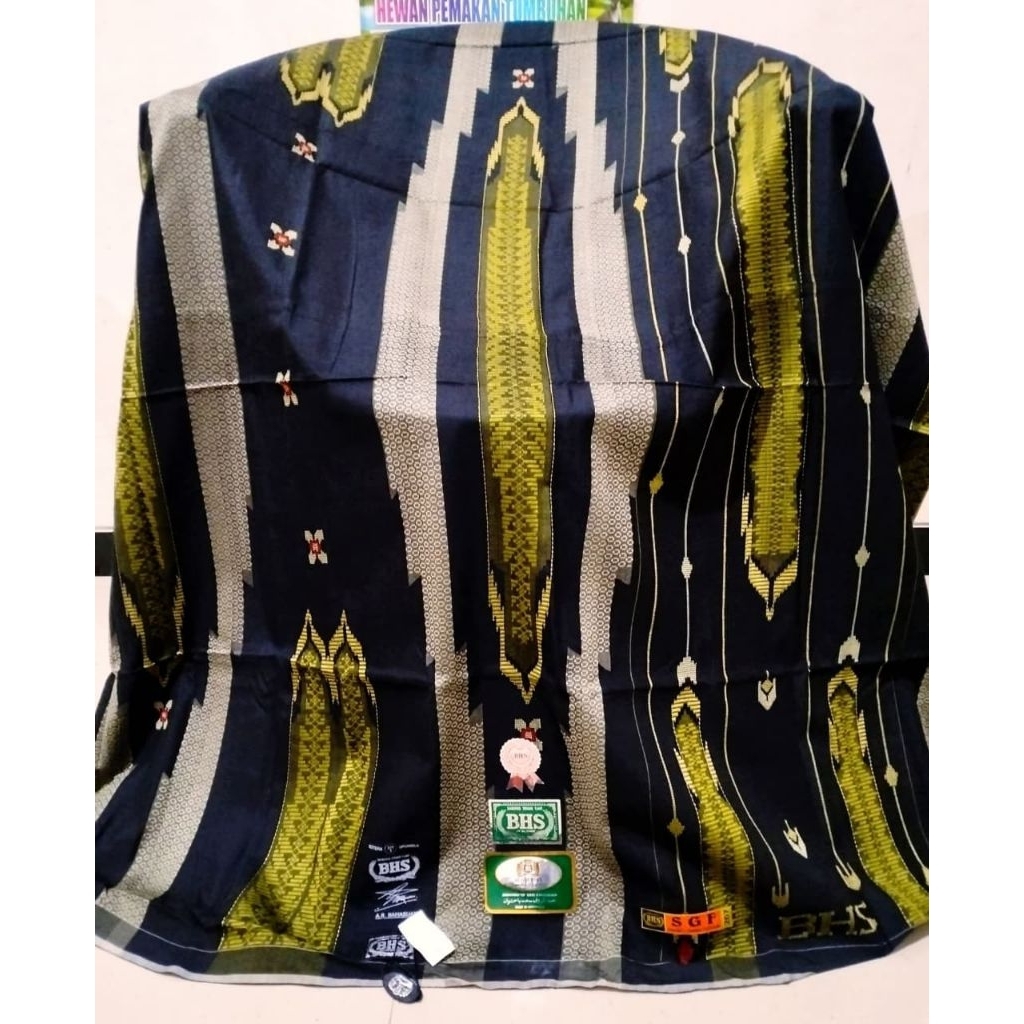 SARUNG BHS SGF HITAM SILVER SUTRA SPUNSILK 210