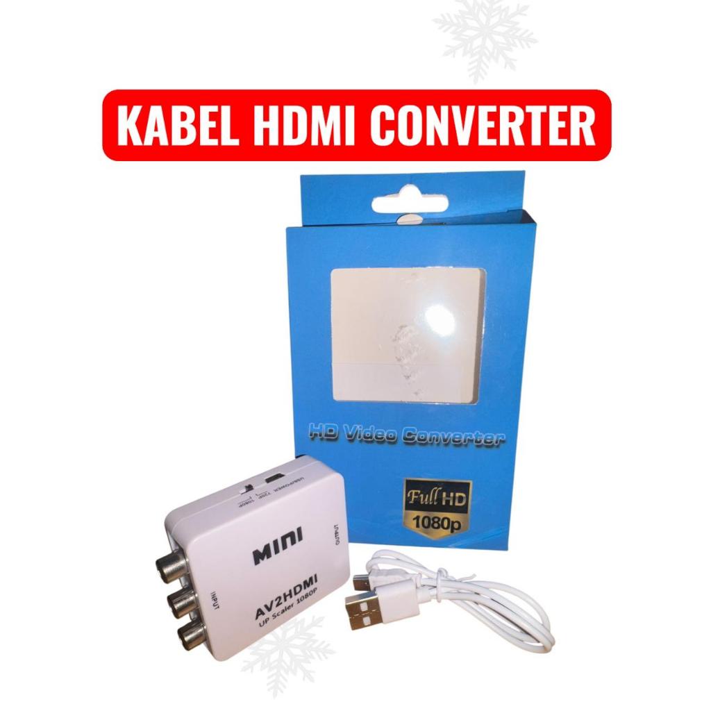 Converter RCA to HDMI Kabel RCA TO HDMI Box Display Converter AV2Hdmi