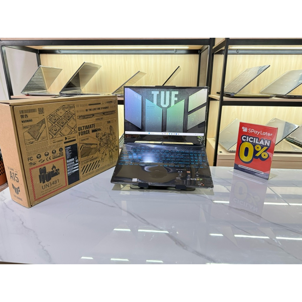 LAPTOP GAMING ASUS TUF RYZEN 7 RTX4050 FULSET GARANSI PANJNG