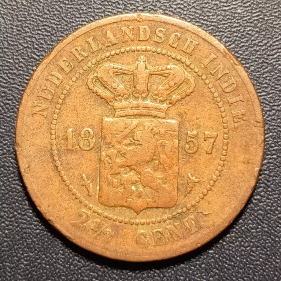 Koleksi Koin Benggol 2½ Cent Tahun 1857