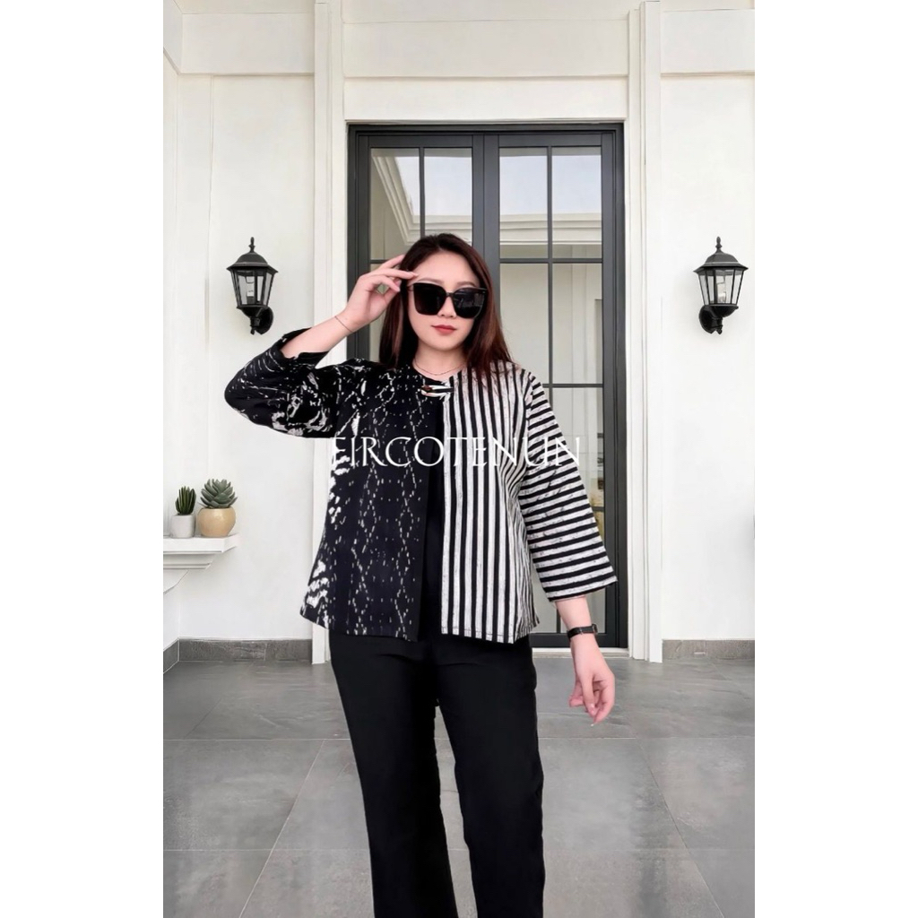 Outer Nikita - Atasan Tenun Wanita - Outer tenun Troso - Blouse Tenun Troso