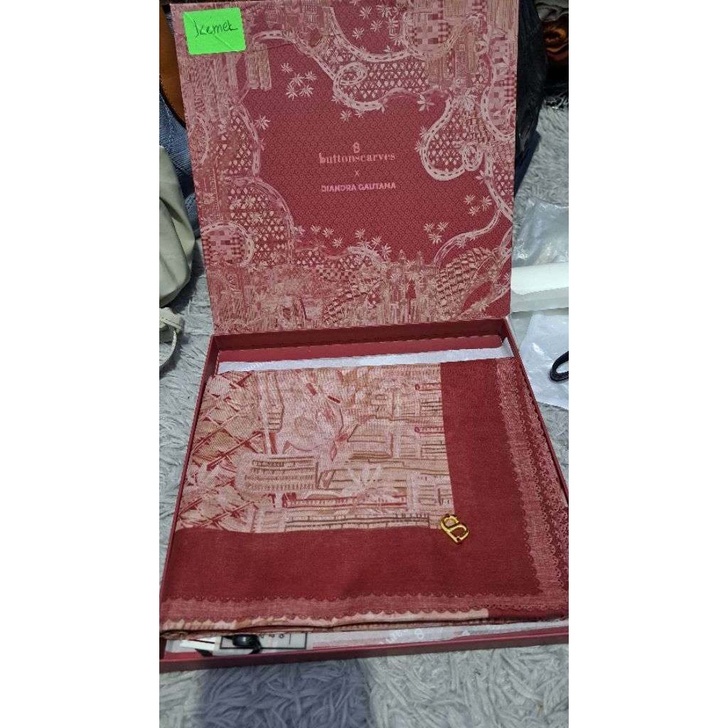 PL like new scarf BS buttonscarf XL syari(splitpayment)