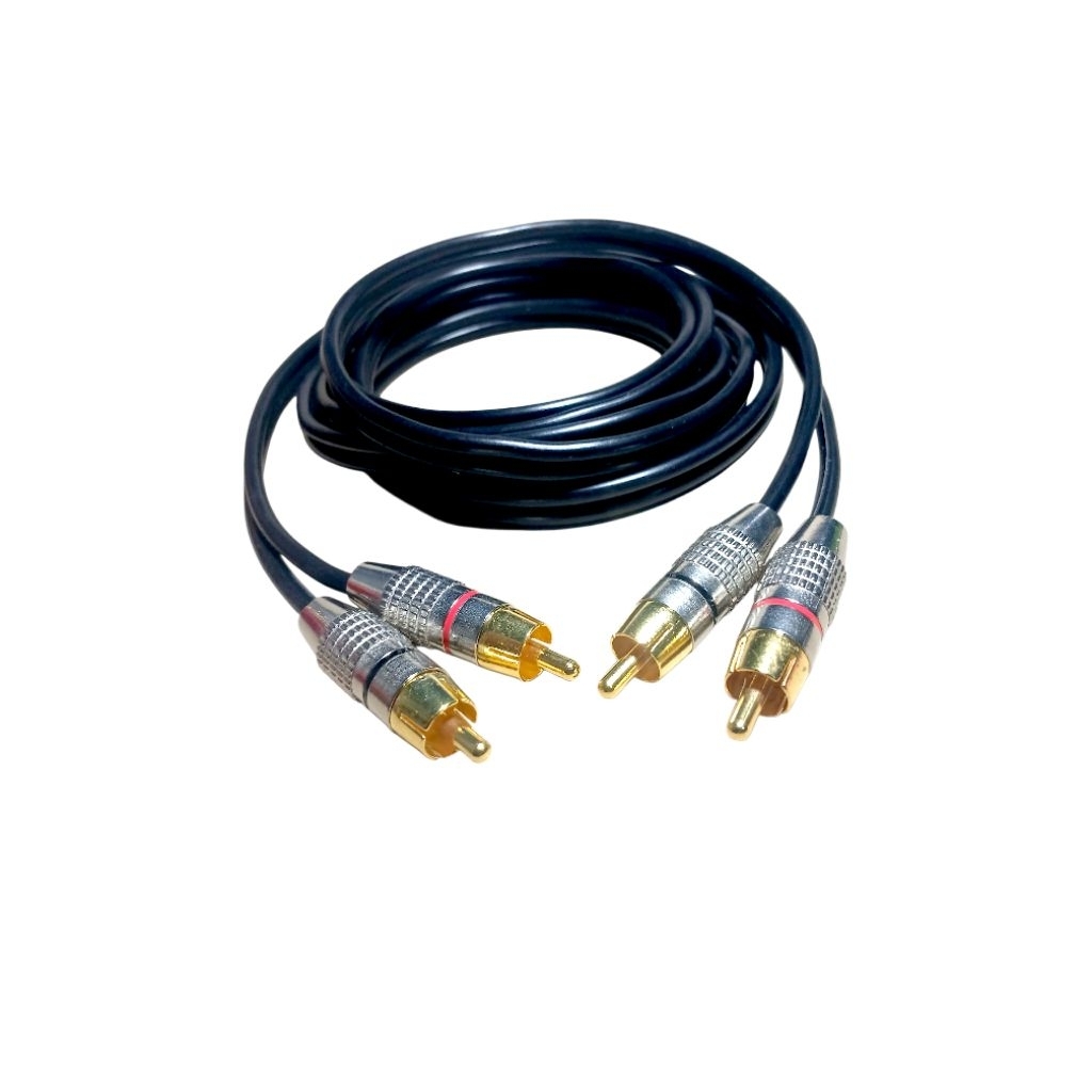 Kabel Input 2-2 Jek rca to jek rca Kabel Audio Makita Panjang 1 Meter