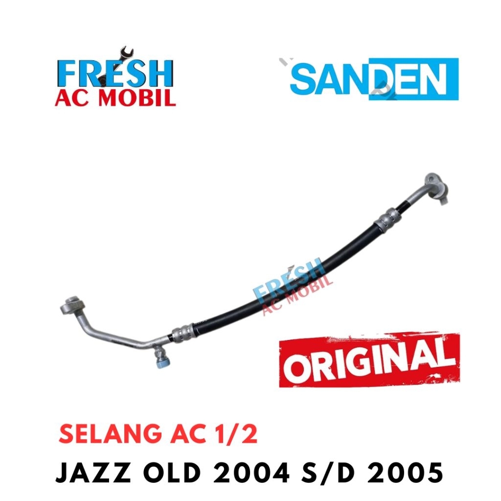 SELANG PIPA AC 1/2 HONDA JAZZ LAMA 2004 S/D 2005 ORIGINAL SANDEN SELANG AC 1/2 HONDA JAZZ LAMA 2004/