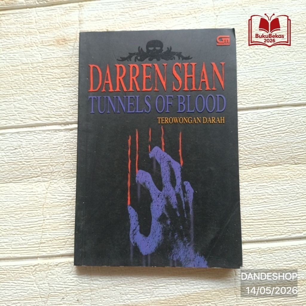 Darren Shan Tunnels of Blood (Terowongan Darah) - Novel Bekas Preloved