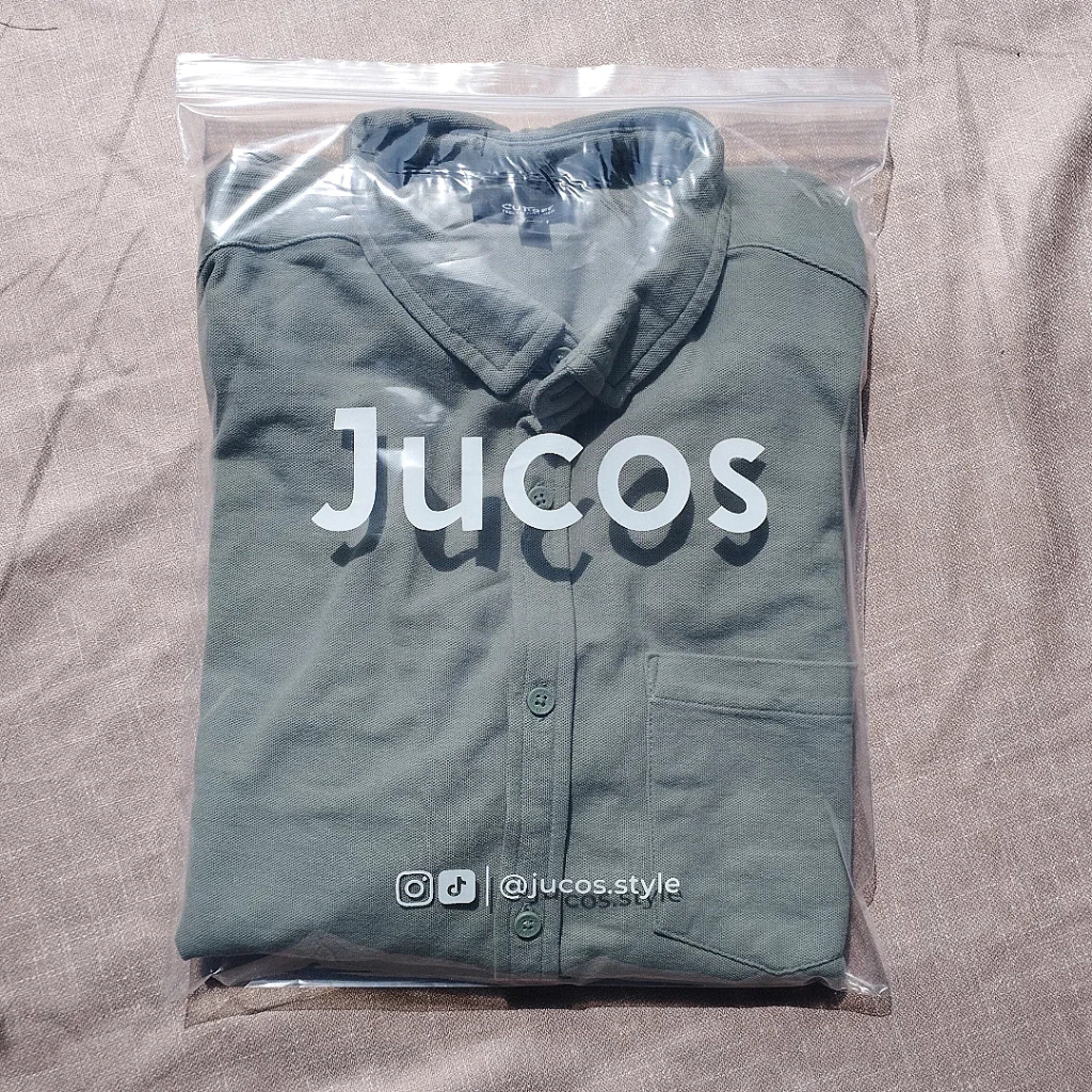plastik klip bening, klip sablon, sablon plastik packing, kemasan baju, ziplock custom
