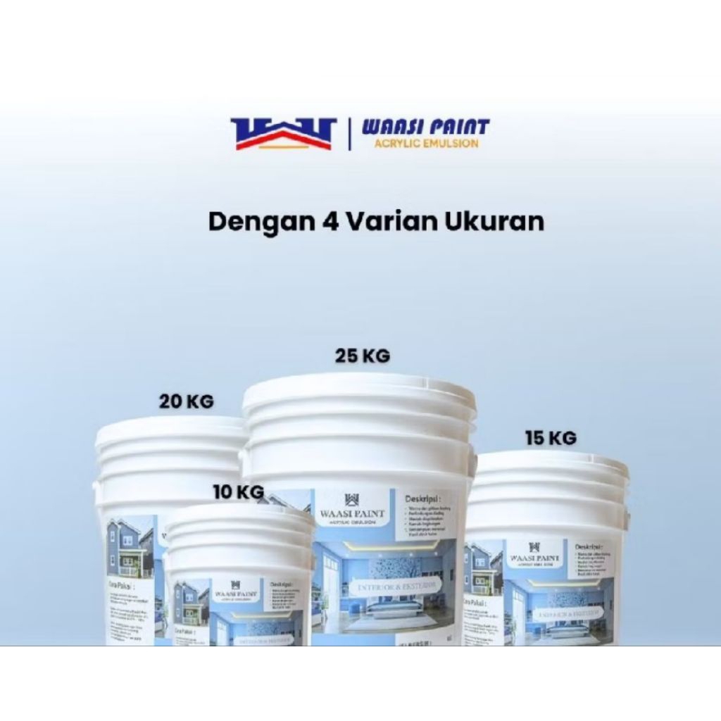 cat tembok 10kg murah berkualitas super interior eksterior anti luntur dan mengapur