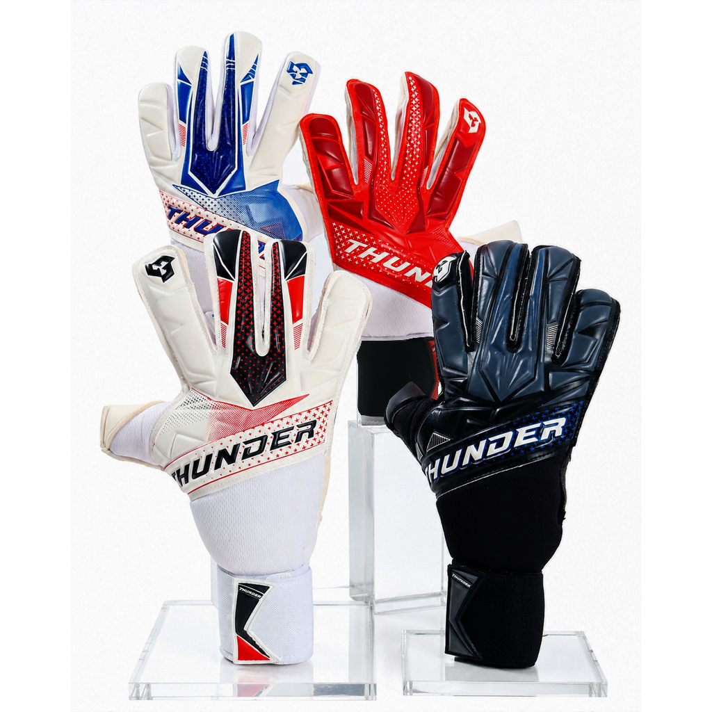 Sarung Tangan Kiper Thunder Varsha 2.0 Series Goalkeeper Gloves Latex German 4mm Super Lembut