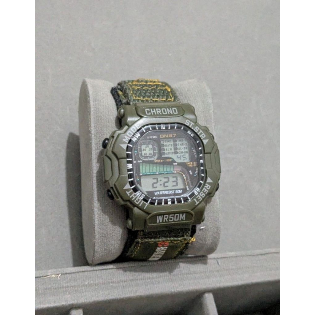 Jam Tangan Military Chrono Digital watch DN87 super rare item Vintage