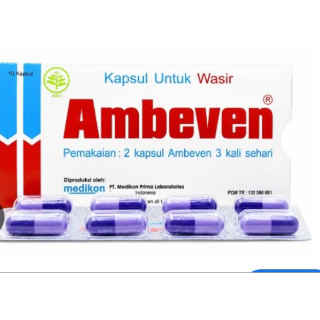 Ambeven Kapsul Herbal Wasir 10 Kapsul