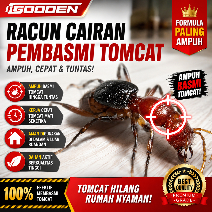 RACUN CAIRAN PEMBASMI TOMCAT 100 ml GOODEN Racun Pengusir Tomcat Obat Anti Tomcat Spray Pembasmi Tom