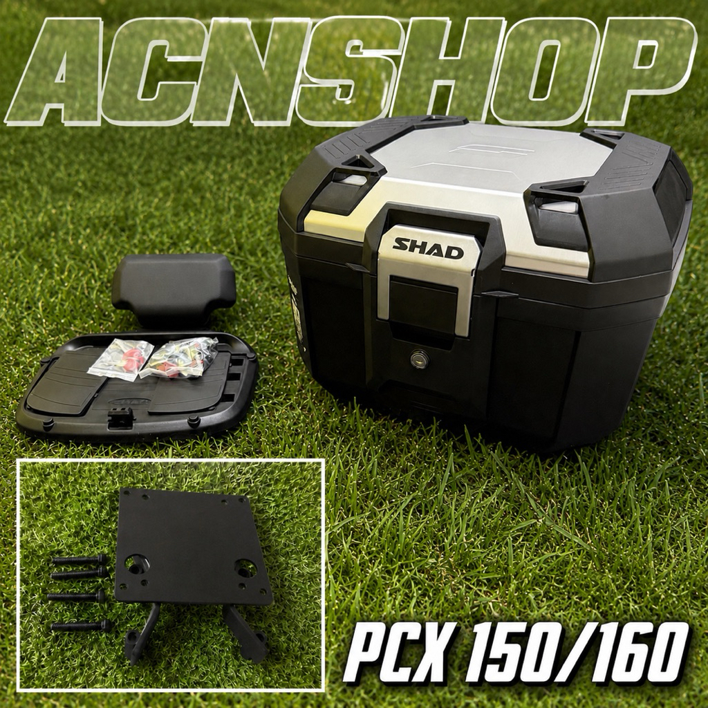 PAKETAN BOX SHAD TERRA 41 + BREKET BOX PCX 150/160 SET KOMPLIT