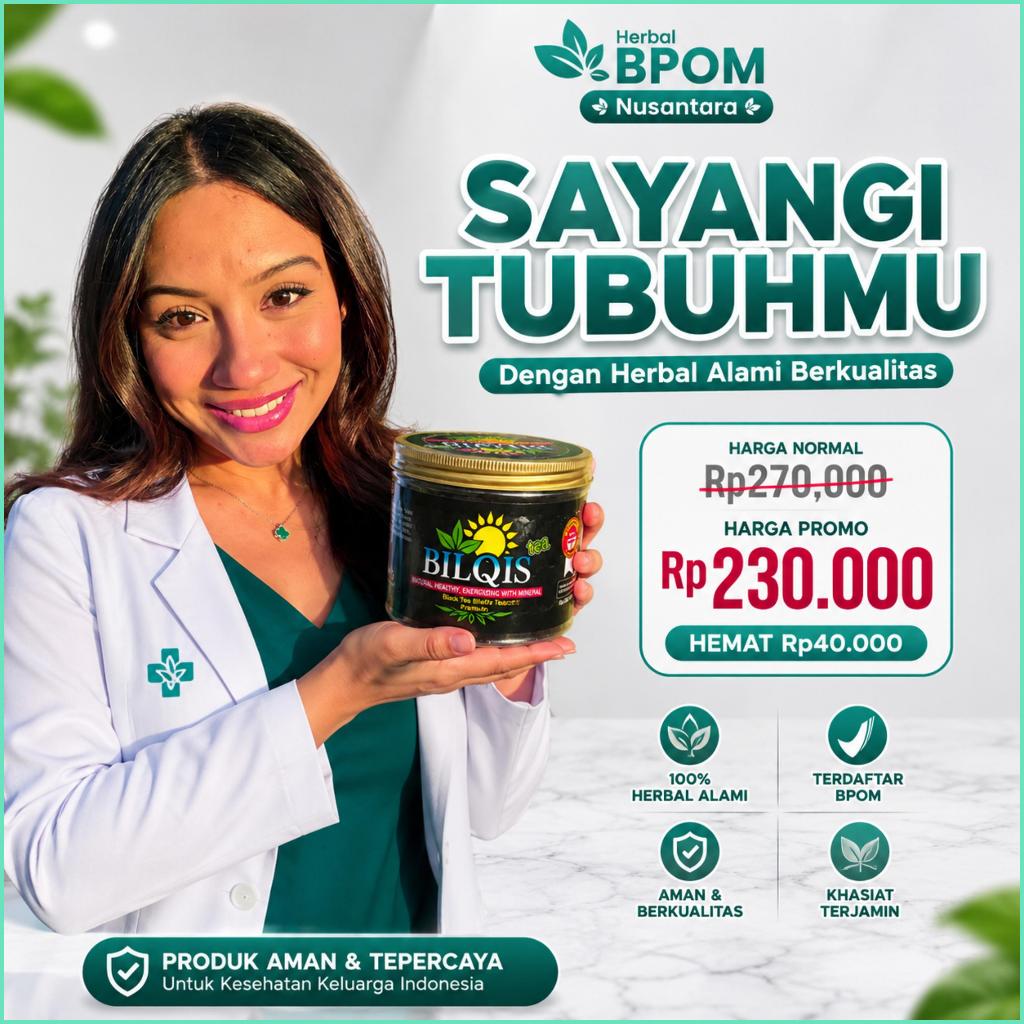 Teh Hitam Putih  Bilqis Tea 100gr – Teh Herbal Sehat, Nikmat & Berkhasiat