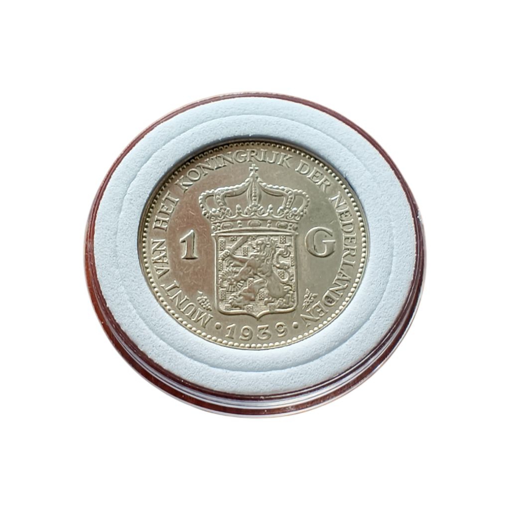 Koin 1 Gulden Wilhelmina 1939