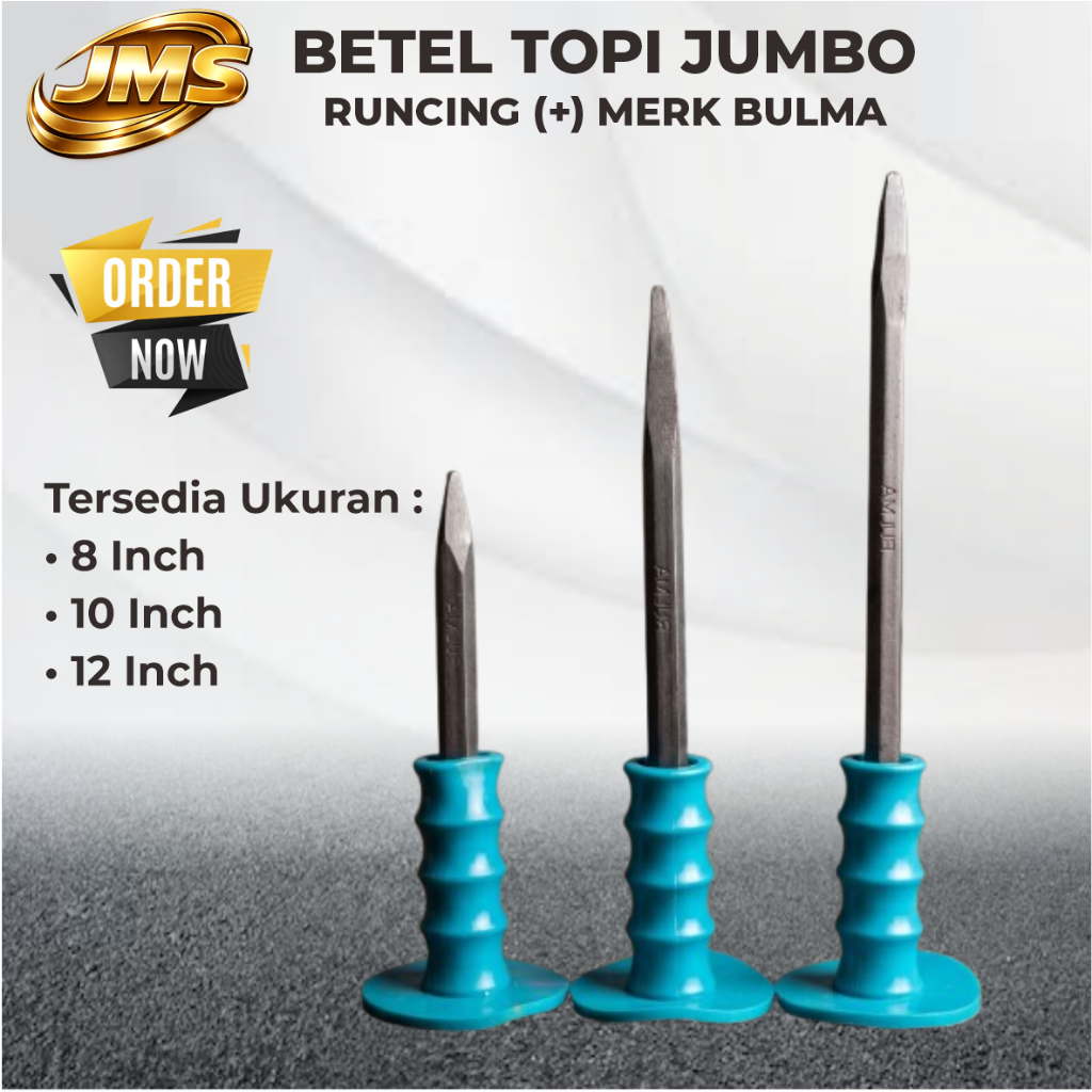 Betel Topi Jumbo Runcing  / Betel Topi Runcing / Pahat Beton Runcing Lancip  / Betel Tembok Bobok Be