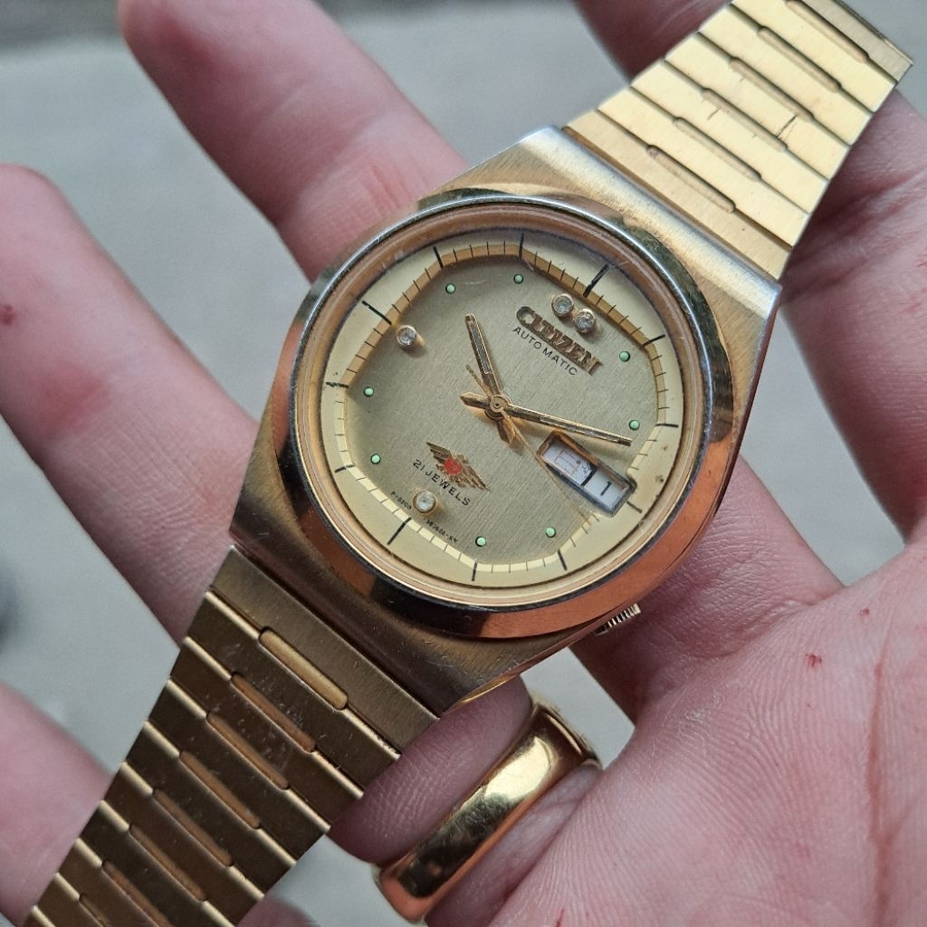 jam citizen automatic gold original