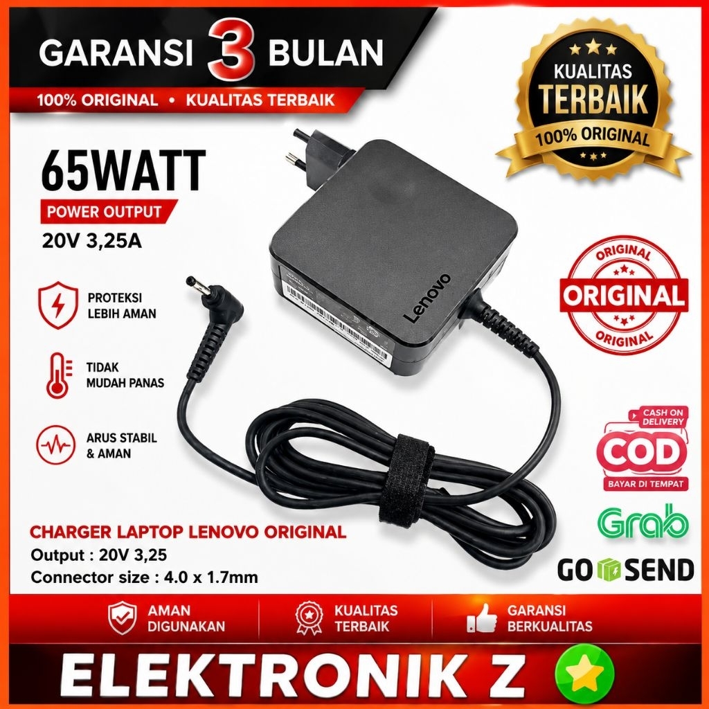 Adaptor Charger Lenovo Ideapad 3 Slim 3 14ITL6 14IGL05 14IIL05 14IML05Adaptor Charger Lenovo Ideapad