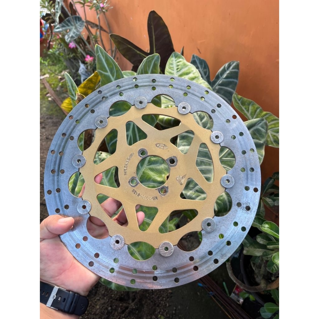 piringan disc PSM FLOATING 320MM TEBEL 3.5 MM SUZUKI baut 4 cekung dikit