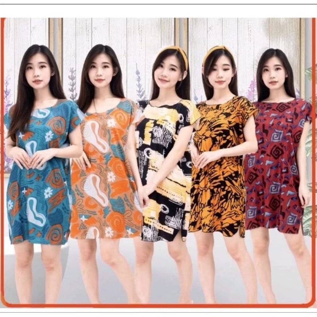 100RB DAPAT 6PCS DASTER RAYON MIDI GROSIR DASTER MIDI JUMBO RANDOM - DASTER BUSUI