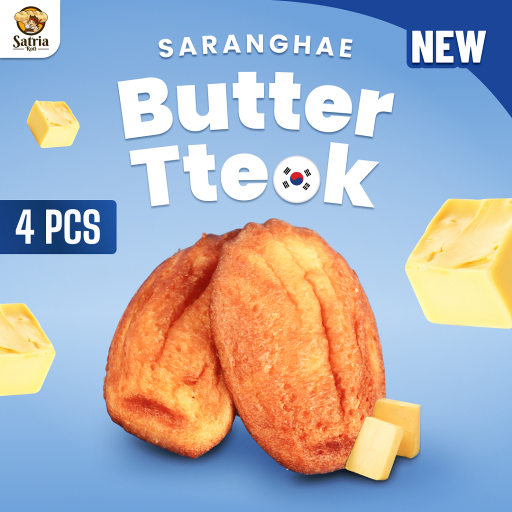 [Satria Roti] Dessert  Korea Butter Tteok / Snack Korean Butter Tteok