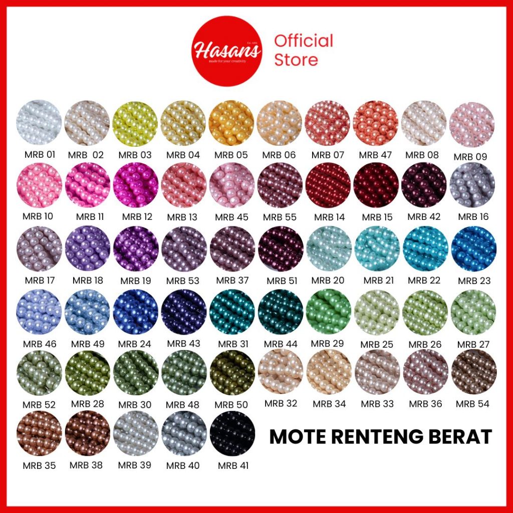 Mutiara Sintetis Berat / Mutsin 14mm / Mutiara Renteng Bulat / Mutiara Berat / Mote Renteng Berat 14