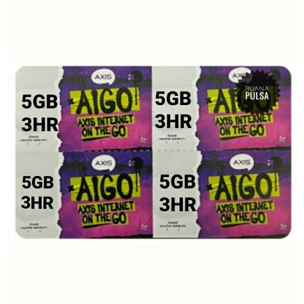 VOUCHER AXIS AIGO MINI 5GB 3HARI SUKABUMI